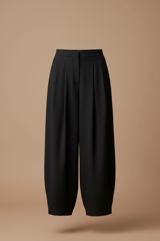 Pantalon À Pince 8479 - Noir Polyester - vue 3