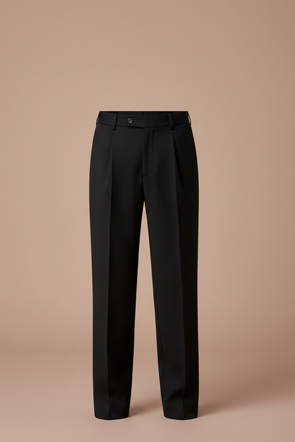 Pantalon À Pince Noir Droit Classique Garçon Élégant - Polyester - vue 3