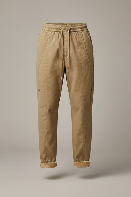 Pantalon À Pince Kaki Coton Décontracté Homme - Gabardine - vue 3