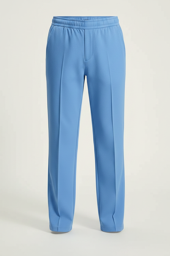 Pantalon À Pince Bleu Ciel Droit Cordon Enfant - Polyester - vue 3