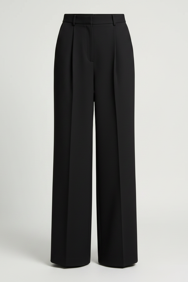 Pantalon À Pince 2d00 - Noir Polyester - vue 3