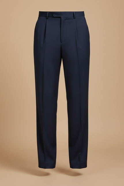 Pantalon À Pince 8ed7 - Marine Gabardine - vue 3