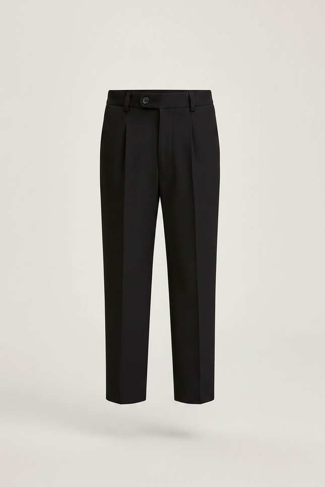 Pantalon À Pince Noir Droit Formel Enfant - Polyester - vue 3