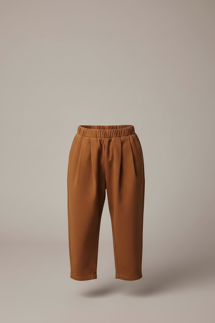 Pantalon À Pince 7dbb - Marron Molleton - vue 3