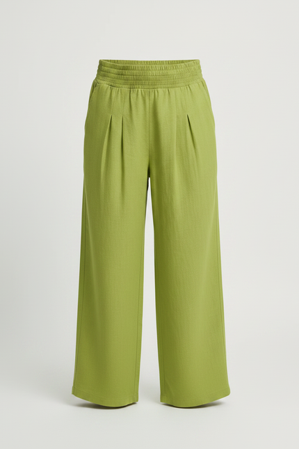 Pantalon À Pince 7ef8 - Vert Lin - vue 3
