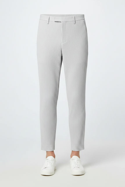 Pantalon À Pince 4ed4 - Gris Cordé - vue 3