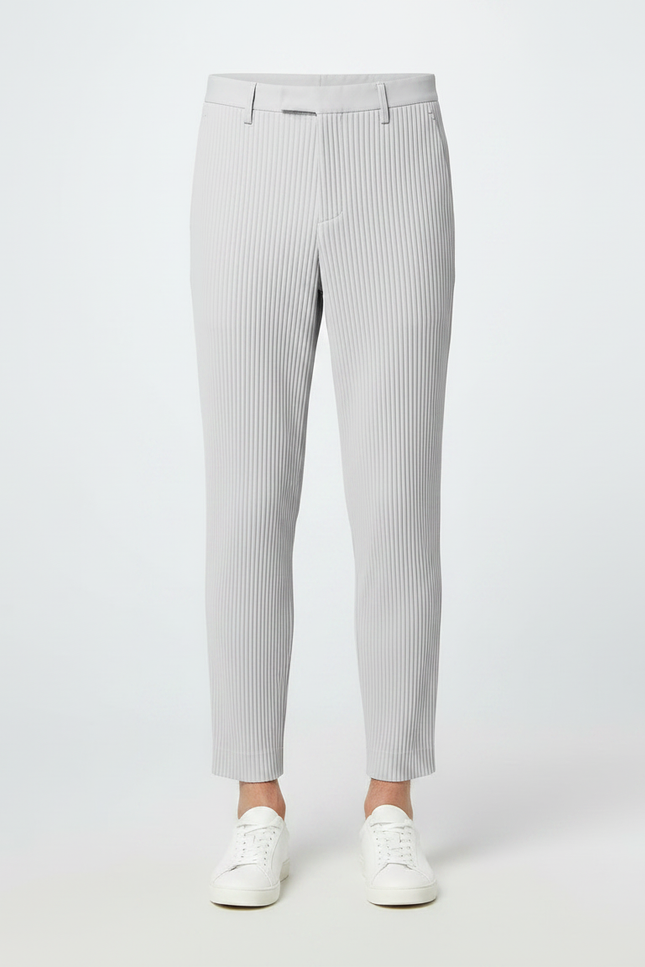 Pantalon À Pince 4ed4 - Gris Cordé - vue 3